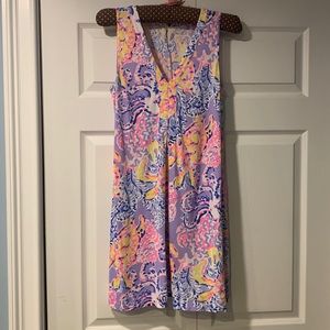 Lilly Pulitzer So Snappy Turtles purple Amina swing dress size small